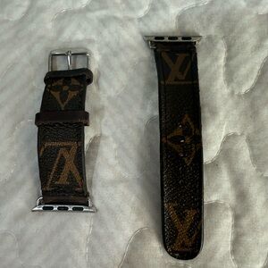 Luxury Brown Monogram Apple Watch Watch Strap 38mm